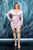 Pink Plus size mini dress