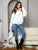 White pullover sweater