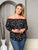 Plus size off shoulder tunic top